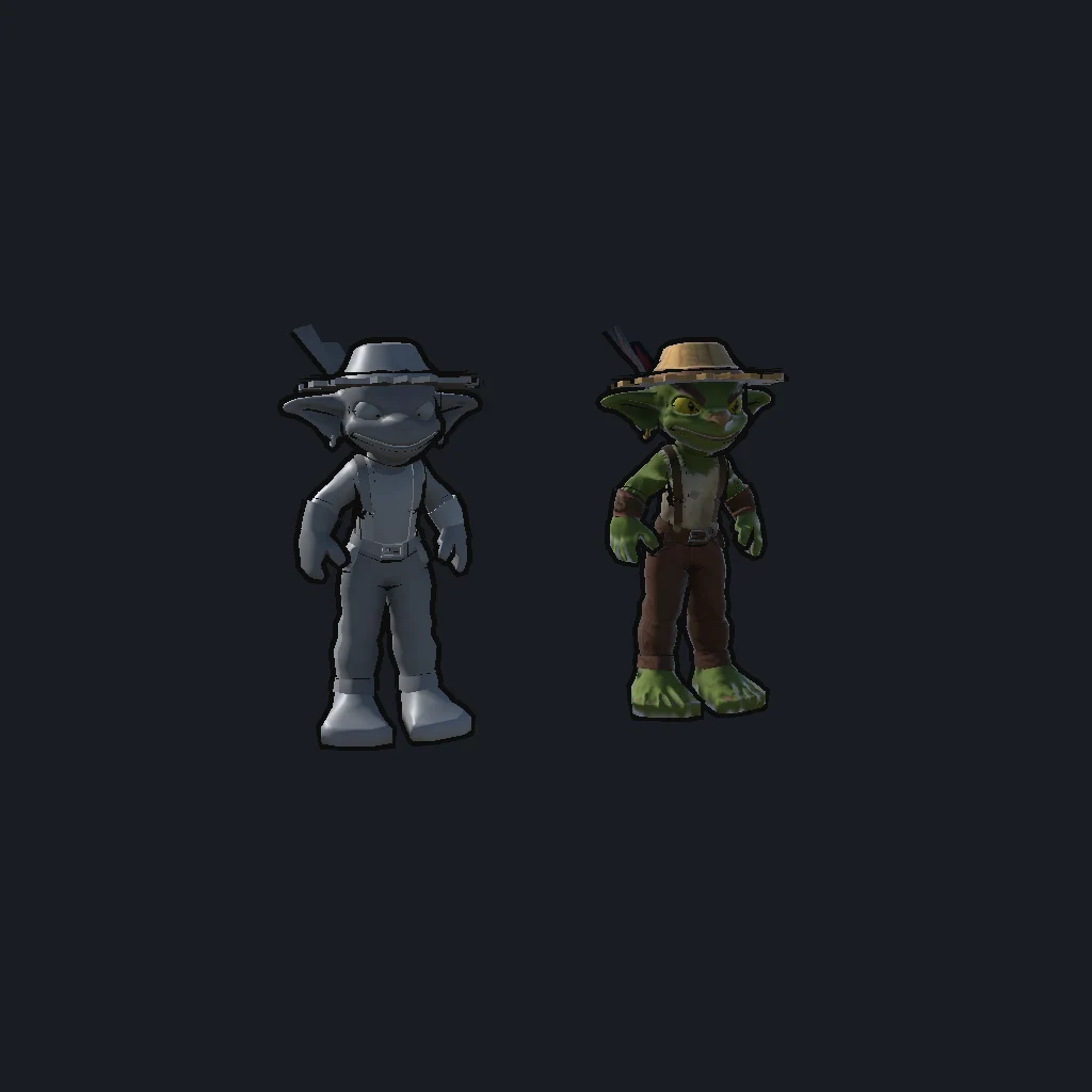 Character material comparison