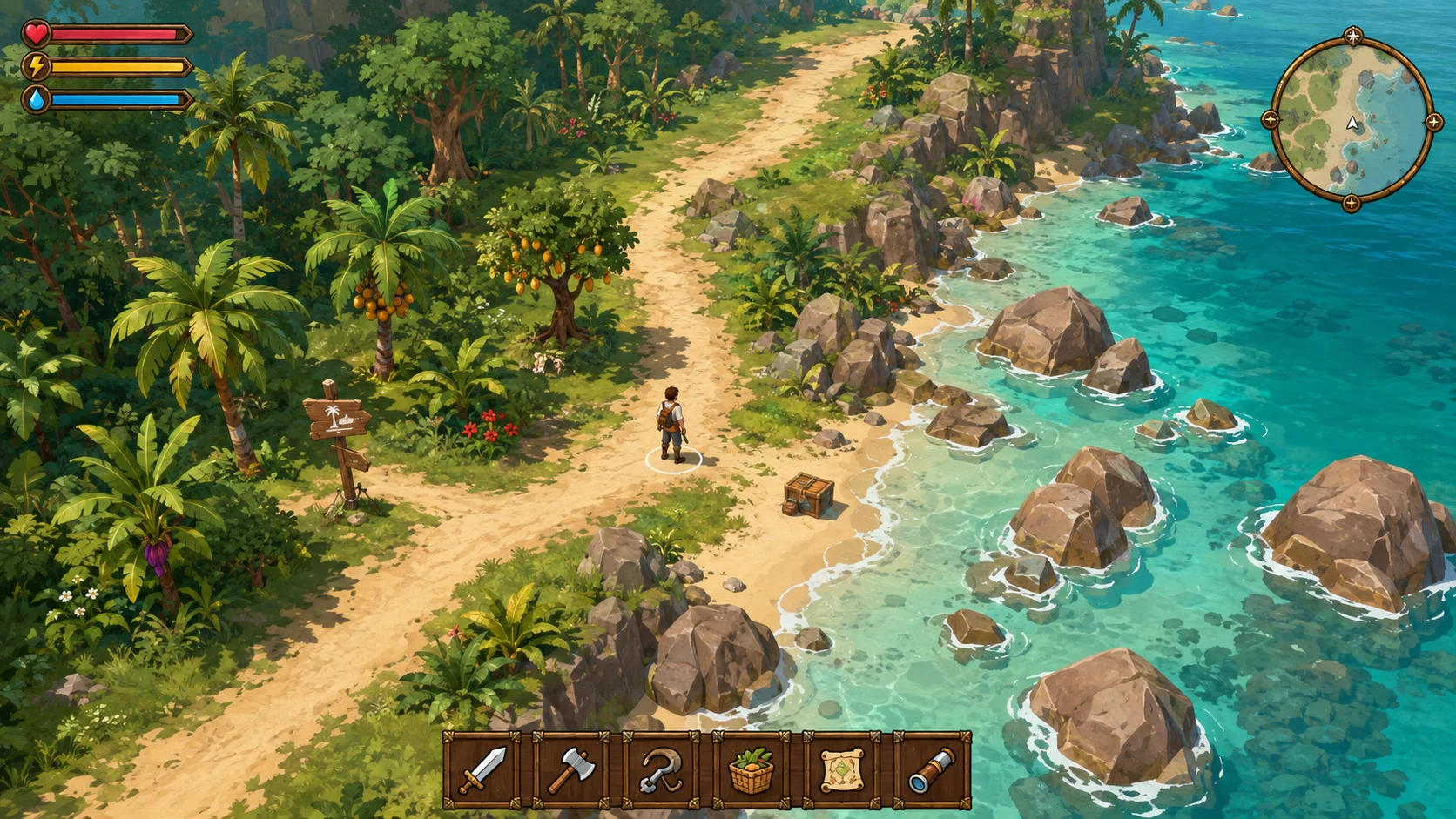 A coastal trail
