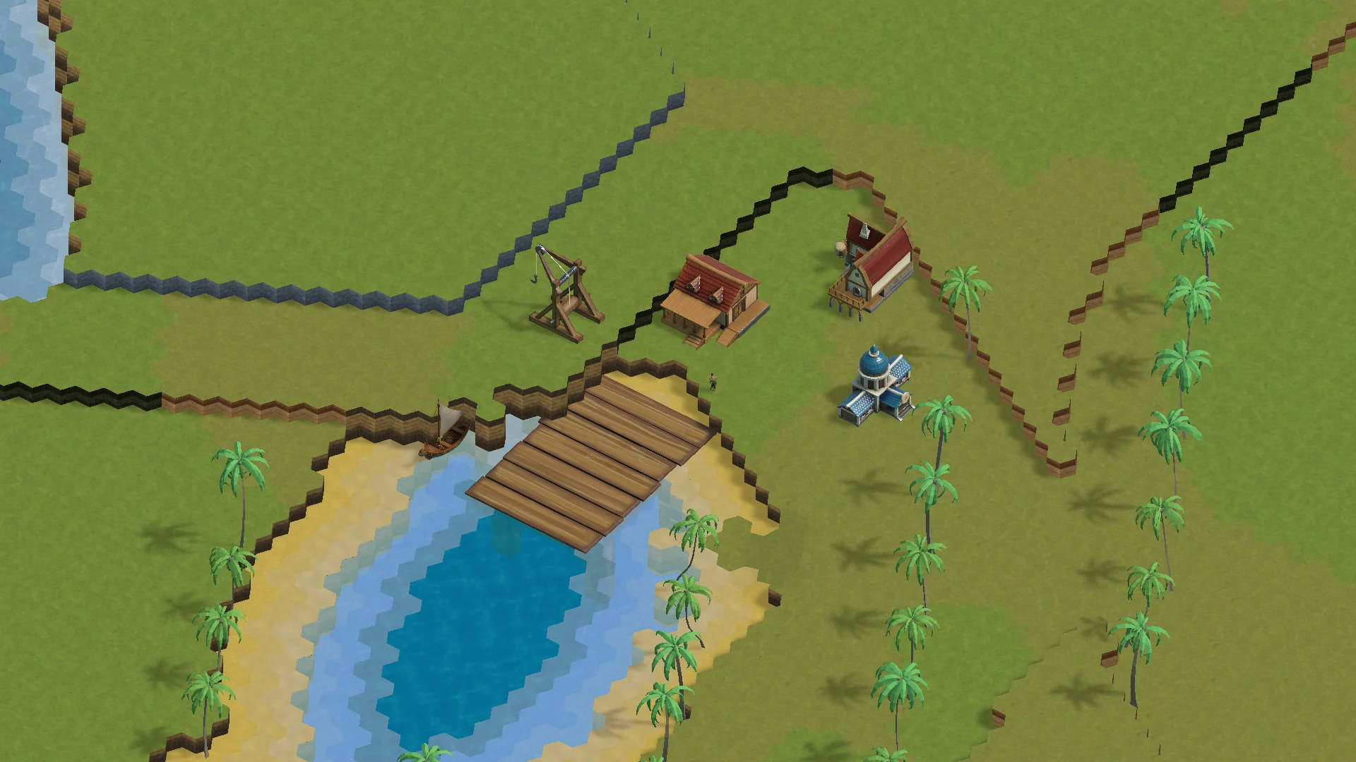 Harbour on the terrain
